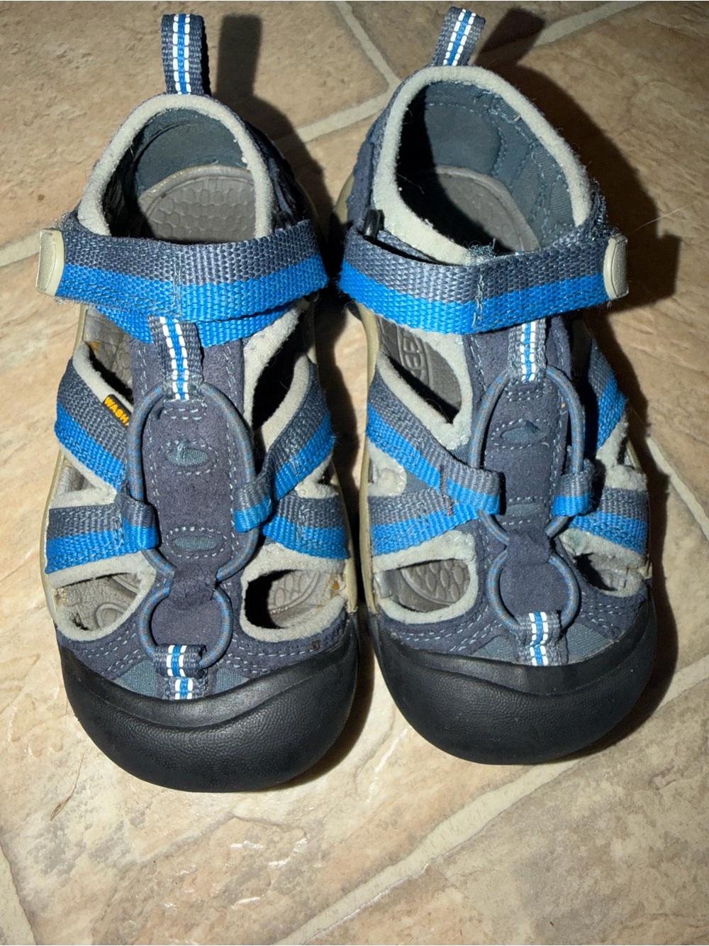 KEEN Venice H2 Kids Size 11 Blue Gray Washable Water Hiking Sandals 1014936